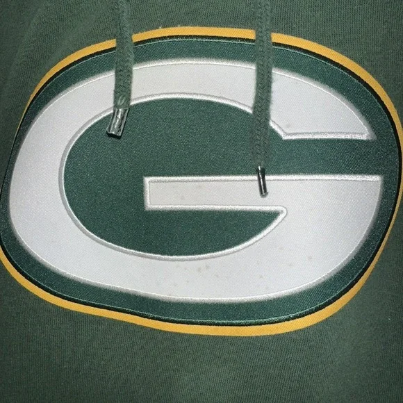 Green Bay Packers Majestic Hoodie Men's Size Medium NFL - Picture 2 of 6
